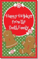 Gingerbread Party - Personalized Christmas Wall Art