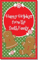 Gingerbread Party - Personalized Christmas Wall Art