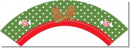 Gingerbread Party - Christmas Cupcake Wrappers