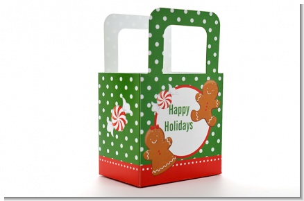 Gingerbread Party - Personalized Christmas Favor Boxes