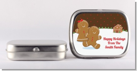 Gingerbread House - Personalized Christmas Mint Tins