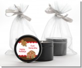 Gingerbread House - Christmas Black Candle Tin Favors
