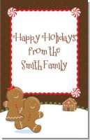 Gingerbread House - Personalized Christmas Wall Art