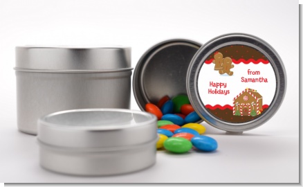 Gingerbread House - Custom Christmas Favor Tins