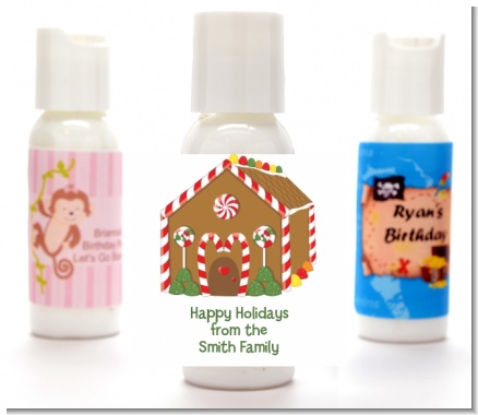 Gingerbread House - Personalized Christmas Lotion Favors