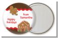 Gingerbread House - Personalized Christmas Pocket Mirror Favors thumbnail