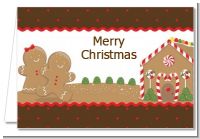 Gingerbread House - Christmas Thank You Cards