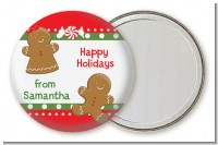 Gingerbread - Personalized Christmas Pocket Mirror Favors