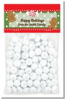 Gingerbread Party - Custom Christmas Treat Bag Topper