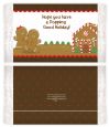 Gingerbread House - Personalized Popcorn Wrapper Christmas Favors thumbnail