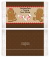 Gingerbread - Personalized Popcorn Wrapper Christmas Favors thumbnail