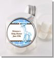 Giraffe Blue - Personalized Baby Shower Candy Jar thumbnail