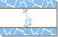 Giraffe Blue - Personalized Baby Shower Placemats thumbnail