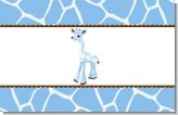 Giraffe Blue - Personalized Baby Shower Placemats