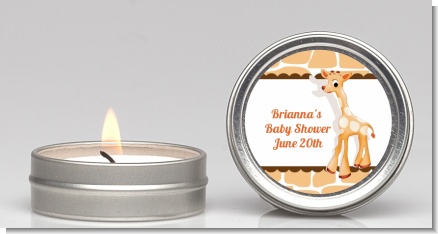 Giraffe Brown - Baby Shower Candle Favors