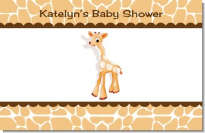 Giraffe Brown - Personalized Baby Shower Placemats