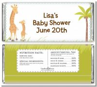 Giraffe - Personalized Baby Shower Candy Bar Wrappers
