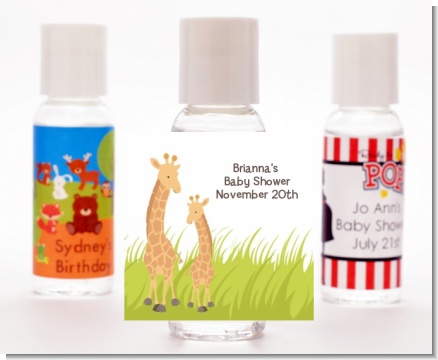 Giraffe - Personalized Baby Shower Hand Sanitizers Favors