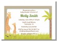 Giraffe - Baby Shower Petite Invitations thumbnail