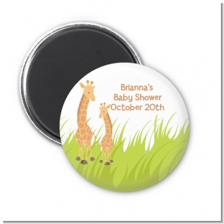 Giraffe - Personalized Baby Shower Magnet Favors