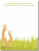 Giraffe - Baby Shower Notes of Advice Giraffe - Baby Shower Notes of Advice