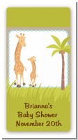 Giraffe - Custom Rectangle Baby Shower Sticker/Labels