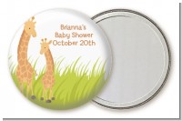 Giraffe - Personalized Baby Shower Pocket Mirror Favors