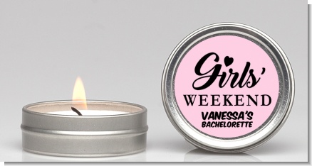 Girls Weekend - Bridal Shower Candle Favors