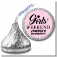 Girls Weekend - Hershey Kiss Bridal Shower Sticker Labels thumbnail