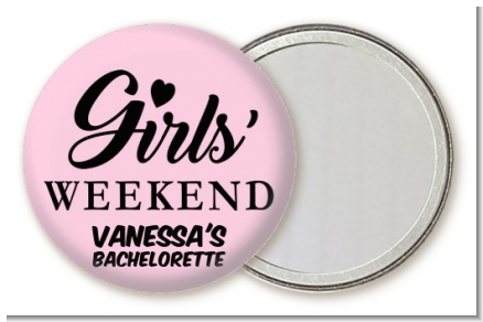 Girls Weekend - Personalized Bridal Shower Pocket Mirror Favors