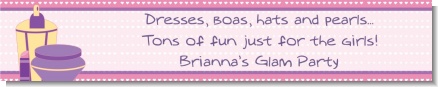 Glamour Girl - Personalized Birthday Party Banners