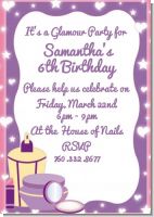 Glamour Girl - Birthday Party Invitations