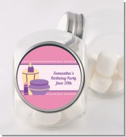 Glamour Girl - Personalized Birthday Party Candy Jar