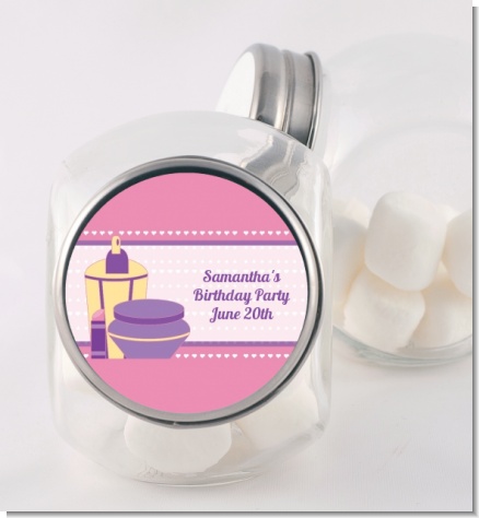 Glamour Girl - Personalized Birthday Party Candy Jar