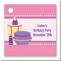 Glamour Girl - Personalized Birthday Party Card Stock Favor Tags