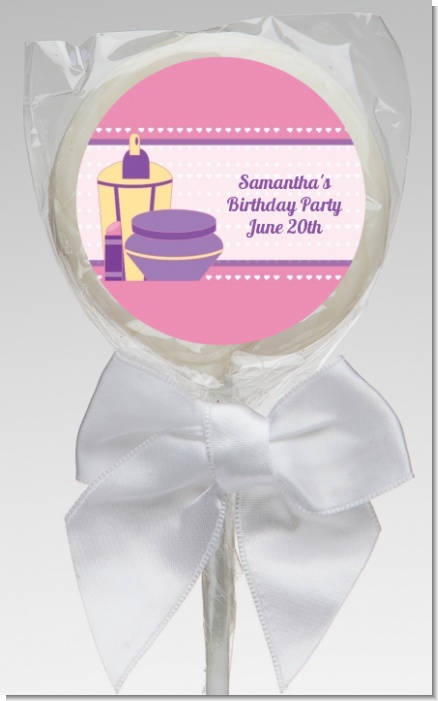 Glamour Girl - Personalized Birthday Party Lollipop Favors