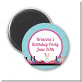 Glamour Girl Makeup Party - Personalized Birthday Party Magnet Favors