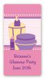 Glamour Girl - Custom Rectangle Birthday Party Sticker/Labels thumbnail