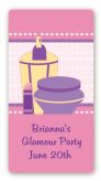 Glamour Girl - Custom Rectangle Birthday Party Sticker/Labels