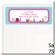 Glamour Girl Makeup Party - Birthday Party Return Address Labels thumbnail