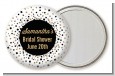 Glitter Black and White - Personalized Bridal Shower Pocket Mirror Favors thumbnail