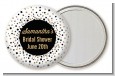 Glitter Black and White - Personalized Bridal Shower Pocket Mirror Favors thumbnail