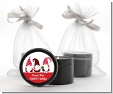 Gnome - Christmas Black Candle Tin Favors