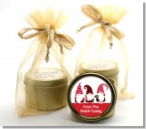 Gnome - Christmas Gold Tin Candle Favors