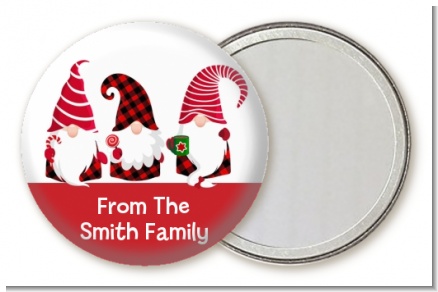 Gnome - Personalized Christmas Pocket Mirror Favors