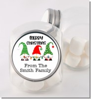 Gnome Trio - Personalized Christmas Candy Jar