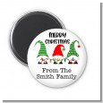 Gnome Trio - Personalized Christmas Magnet Favors thumbnail