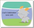 Goat | Capricorn Horoscope - Personalized Baby Shower Rounded Corner Stickers thumbnail
