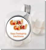 Gobble Gobble - Personalized Holiday Party Candy Jar