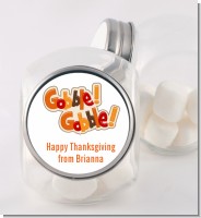 Gobble Gobble - Personalized Holiday Party Candy Jar